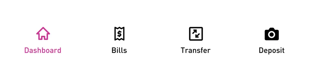 EQ Bank website header showing an account balance